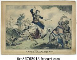 Colonel Johnson shoots Tecumseh; "Death of Tecumseh. Battle of the Thames", Oct. 18, 1813.