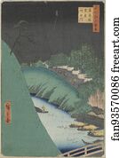 Rain in the Seido Hall and Shohei Bridge over the Kanda River