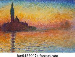 San Giorgio Maggiore at Dusk - Sunset in Venice