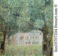 1911 Art Print - Farmhouse In Upper Austria