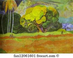 Foot Art Print - Fatata Te Mouà (At The Foot Of A Mountain)