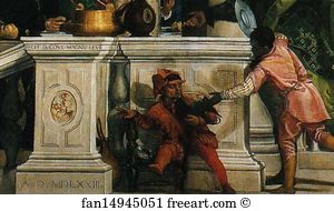 Feast Art Print - Feast In The House Of Levi. Detail