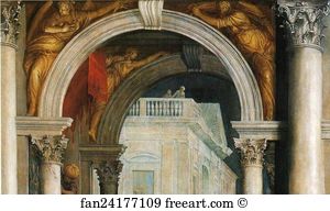 M Art Print - Feast In The House Of Levi. Detail