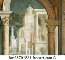 M Art Print - Feast In The House Of Levi. Detail