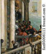 M Art Print - Feast In The House Of Levi. Detail