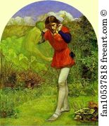 Sir John Everett Millais Art Print - Ferdinand Lured By Ariel