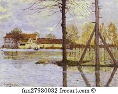 Loge Art Print - Ferry To The Ile-De-La-Loge - Flood