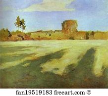 Erevan Art Print - Field After Harvest