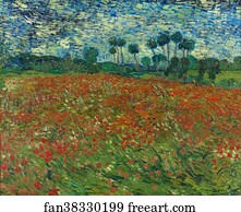 Field Art Print - Field With Poppies / Poppy Field
