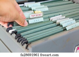 Free Art Print Of File Folders In A Filing Cabinet Freeart