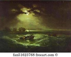 Fishermen Art Print - Fishermen At Sea