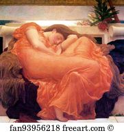 1895 Art Print - Flaming June