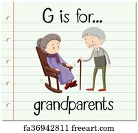 Free Flashcard Letter G Is For Grandmother Art Prints And Artworks 