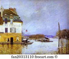 Marly Art Print - Flood At Port-Marly