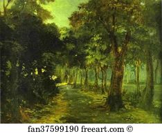 Nikolay Gay Art Print - Florence. The Cascina Park