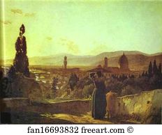 1864 Oil On Canvas The Russian Museum Art Print - Florence