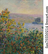 Beds Art Print - Flower Beds At Vétheuil