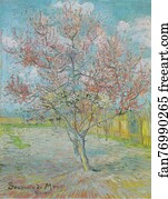 Trees Art Print - Flowering Peach Tree (Memory Of Mauve)