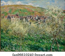 Plum Art Print - Flowering Plum Trees