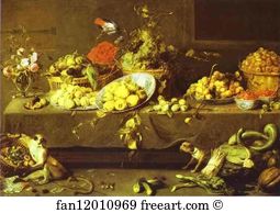 Fruit Vegetables Art Print - Flowers, Fruits And Vegetables