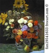 Vase Of Flowers Art Print - Flowers In A Vase
