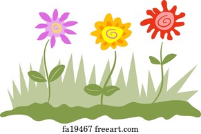 Free art print of Picture, flowers. Picture, pastel, hand-draw on white ...