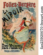 Bergere Art Print - Folies-Bergère Le Miroir