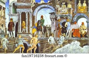 1470s Fresco Palazzo Schifanoia Art Print - Foot Race