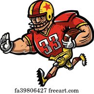 Free art print of Eagle Football Player in Uniform Vector Illustration ...