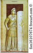 1302 1305 Fresco Capella Degli Scrovegni Art Print - Fortitude