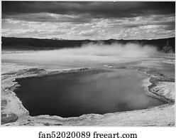 Pool Art Print - Fountain Geyser Pool, Yellowstone National Park, Wyoming. Photographs Of National Parks And Monuments, Compiled 1941 - 1942, Documenting The Period Ca. 1933 - 1942.