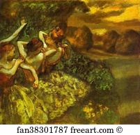 Dancing Art Print - Four Dancers