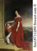 254 Art Print - Frances, Marchioness Of Londonderry With Her Son, Lord Seaham