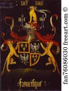 Arms Art Print - Francesco D'este's Coat Of Arms, The Reverse Side Of The Portrait Of Francesco D'este