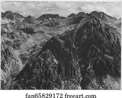From Windy Point Art Print - From Windy Point, Kings River Canyon (Proposed As A National Park), California, 1936. Photographs Of National Parks And Monuments, Compiled 1941 - 1942, Documenting The Period Ca. 1933 - 1942.