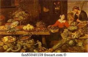 Fruit Vegetables Art Print - Fruit And Vegetable Stall