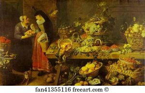 Stall Art Print - Fruit Stall