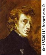 Eugene Delacroix Art Print - Frédéric Chopin