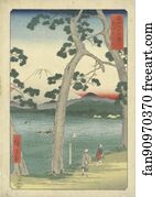 Tokaido Art Print - Fuji At Left From The Tokaido