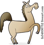 Free art print of Funny horse. Vector illustration of funny horse ...