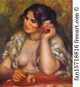 Gabrielle Art Print - Gabrielle With A Rose