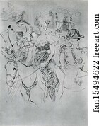 Gala At The Moulin Rouge Art Print - Gala Evening At The : Entry Of Cha-U-Kao