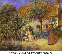 1886 Oil On Canvas Barnes Foundation Art Print - Garden Scene In Britanny