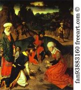 Manna Art Print - Gathering Manna (From The Eucharist Altar)