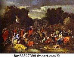 Gathering Art Print - Gathering Of Manna