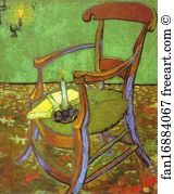 Book Art Print - Gauguin's Chair With Books And Candle