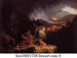 Thomas Cole Art Print - Gelyna (View Near Ticonderoga)