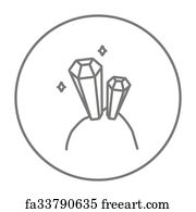 Free art print of Gemstones circle. Semiprecious gemstones of varoious ...