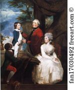 And Their Son Richard Art Print - George Grenville, Earl Temple, Mary, Countess Temple, And Their Son Richard