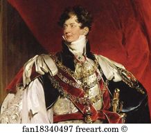 Museums And Galleries Art Print - George Iv. Detail